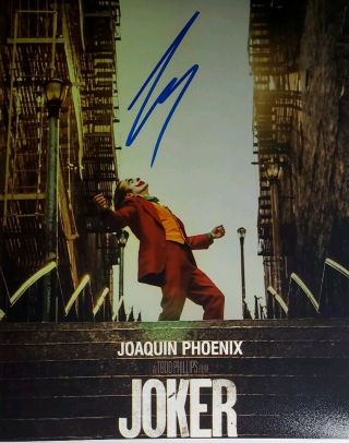 Joaquin Phoenix Hand Signed 8x10 Photo W/holo The Joker