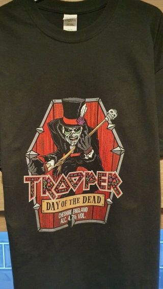 Iron Maiden Trooper Beer Day Of The Dead T Shirt
