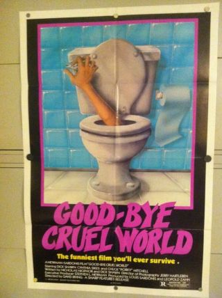 Good - Bye Cruel World 1982 1 - Sheet/ Movie Poster 27 " X41 " Folded - Only 1 On Ebay