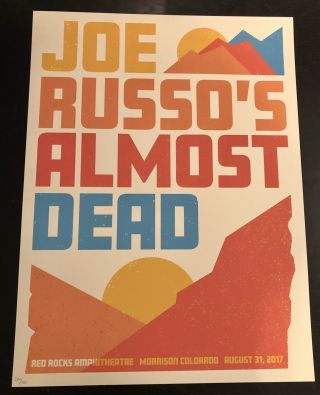 Jrad Joe Russo’s Almost Dead Red Rocks 2017 284/500 Grateful Dead Poster