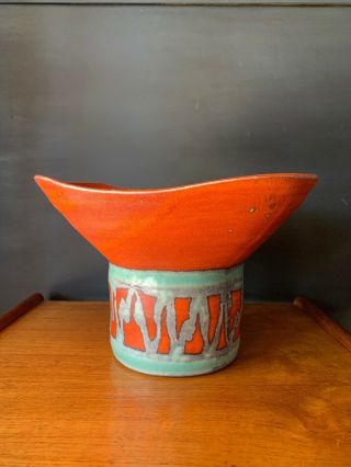 Vintage Haeger Art Pottery Mid Century Modern Design Vase 3178