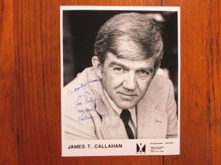 James T.  Callahan (died - 07) Charles In Charge/mr.  Powell) Signed B & W 8x10 Photo