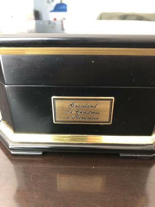 ELVIS PRESLEY rare Graceland Music Box by Ardleigh Elliott Blue Christmas 2