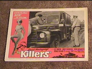 Killers 1964 Lobby Card 4 Vintage Truck Angie Dickinson