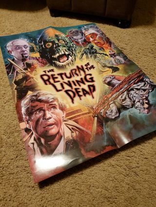 Scream Factory Return Of The Living Dead Poster Rare Exclusive Oop