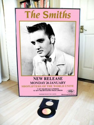 The Smiths Shoplifters Of The World Unite Promotional Poster,  Cure,  Goth,  Punk