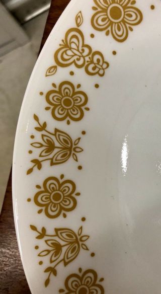 SERVICE FOR 4 Vintage 20 Piece Corelle Butterfly Gold Dinnerware Set 2