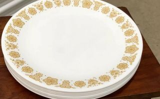 SERVICE FOR 4 Vintage 20 Piece Corelle Butterfly Gold Dinnerware Set 3