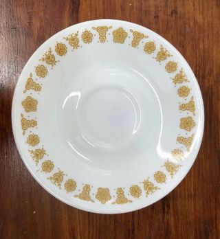 SERVICE FOR 4 Vintage 20 Piece Corelle Butterfly Gold Dinnerware Set 4