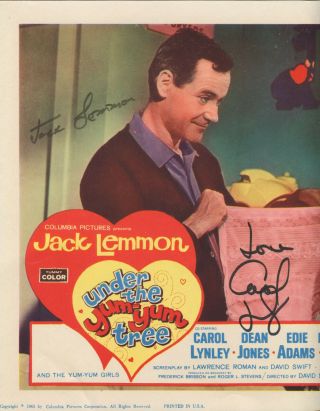 JACK LEMMON,  CAROL LYNLEY Lobby Card 