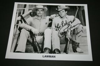 Peter Brown Autographed 8 X 10 Photo " Lawman " John Russell