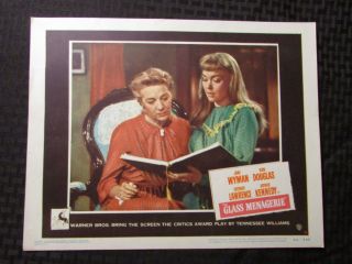 1950 The Glass Menagerie Lobby Card 50/452 Fn - 14x11 Jane Wyman Kirk Douglas