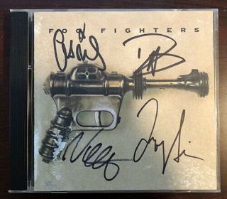 Foo Fighters Self Titled Debut Album Signed Autographed