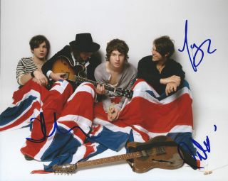 Gfa British Rock Band The Kooks Signed 8x10 Photo Mh4
