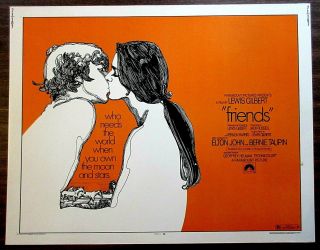Friends (1971) Rolled 22x28 - Songs By Elton John & Bernie Taupin / Sean Bury