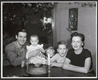Actor Robert Ryan Wife And Children Candid Vint Orig Photo By Bachrach Stamped