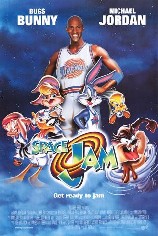 Space Jam (1996) International Style B Movie Poster - Rolled