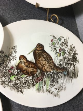 Johnson Brothers Game Birds Platter & 6 Dinner Plates - Pheasant & More 6