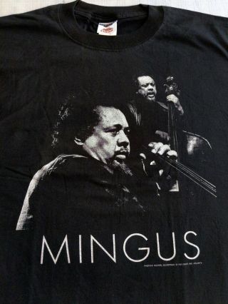 Vintage Jazz T - Shirt - Charles Mingus - Gear 1995 Black Xxl Atlanta Nm