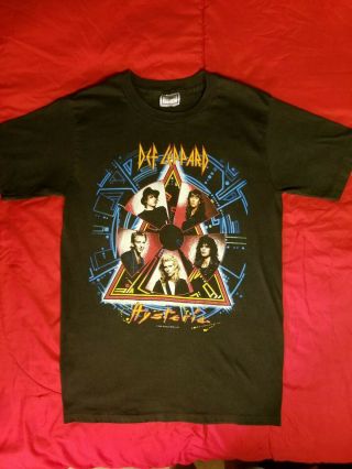 Vintage Def Leppard Concert T - Shirt (hysteria) 1988 Size L