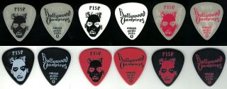 Hollywood Vampires - 2019 Rise Tour Guitar Pick Set - Joe Perry - Alice Cooper - Tommy - 6