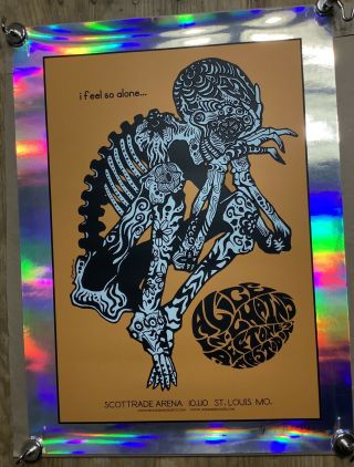 Alice In Chains Deftones Mastodon Foil Print Jermaine Rogers Artist Proof Poster