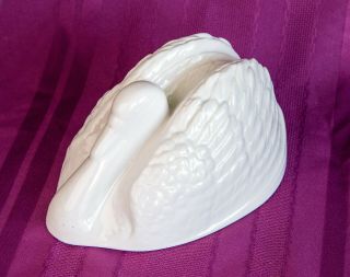 Stunning Extremely Rare Vintage Large Shelley Swan Porcelain Jelly Mold