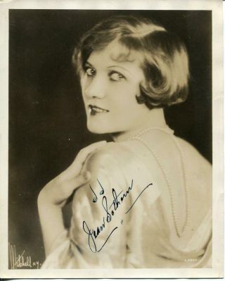 Jean Sothern Autograph Silent Movie Actress Signed Photo Vaudeville Child Star