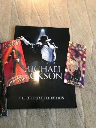 Michael Jackson Exhibition Brochure With 2 X This Is It Concert Tickets