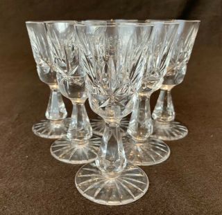 Waterford Crystal Rosslare Cordial Liquor Shot Glasses Set Of 6 - 3 7/8 " H