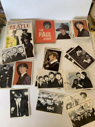 The Beatle Book Photographs By Dezo Hoffman - Lancer Books 1964 & Trading Cards