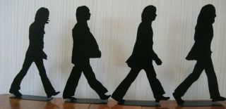 Abbey Road Beatles - Set Of Four Metal Sculptures