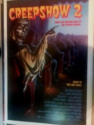 Creepshow 2,  1987 Rolled One Sheet,  Lois Chiles,  Stephen King Stories