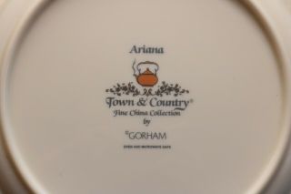 Set of 6 GORHAM ARIANA Dinner Plates Town and Country 6