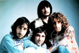 The Who Signed Photo Pete Townshend,  Roger Daltrey No Reprint