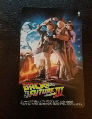 BACK TO THE FUTURE KEYCHAIN & BTTF PART III JAPANESE PHONECARD 3