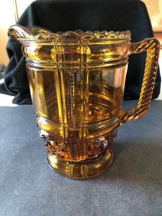 Hanover Amber Water Pitcher By Richard And Hartley 1888
