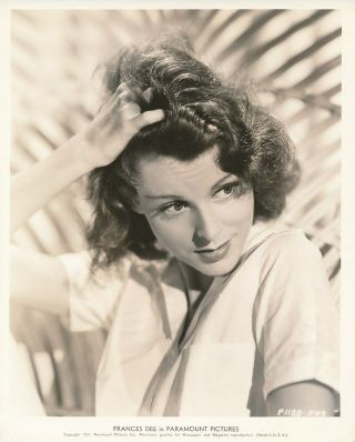 Frances Dee Vintage 1937 Paramount Pictures Portrait Photo
