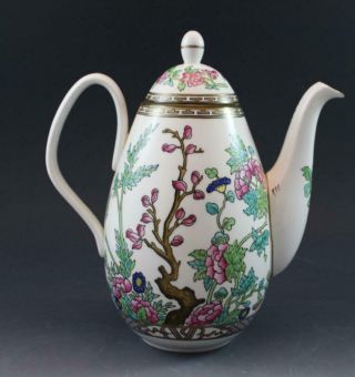 Vintage Coalport Indian Tree 3 Piece Tea Set w/ Teapot Creamer Sugar Bowl 4