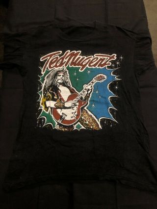 Vintage Ted Nugent Concert Tour Shirt Weekend Warrior Live Gonzo