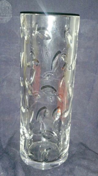Tiffany & Co.  Signed Crystal Vase Glass Al Piambo Cristallo Designed Rare Huge
