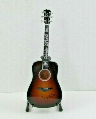 George Strait Cowboy Rides Away Mini Guitar And Stand