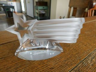 Lalique France Signed Crystal Paperweight Millennium Comete 2000 Shooting Star
