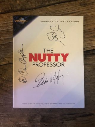 The Nutty Professor Signed Cast.  Eddie Murphy,  Dave Chappelle And James Coburn.