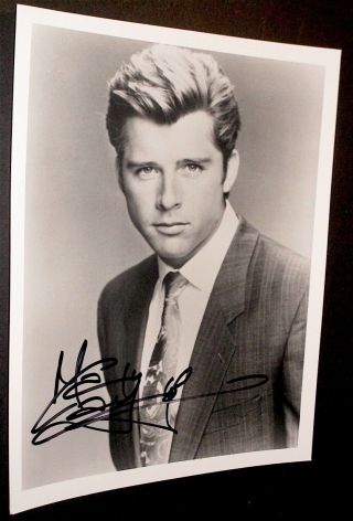 Maxwell Caulfield / Empire Records / Grease 2 / Great Signed B&w Photo 1
