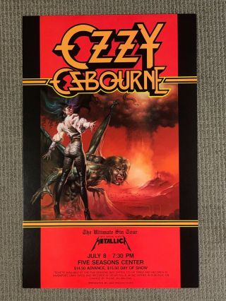 Ozzy Osbourne Poster - Metallica Special Guest