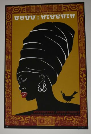 Erykah Badu Lagos Nigeria Concert Poster By Emek