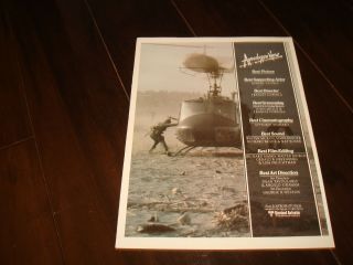 Apocalypse Now 1979 Oscar Ad Helacopter,  Marlon Brando,  Francis Ford Coppola