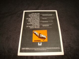 Earthquake 1974 Oscar Ad ;in Sensurround 