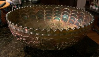 Imperial Vintage Carnival (green) Punch Bowl